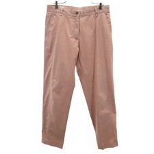 DRIES VAN NOTEN Linen Blend Tapered pants 40 Dusty Pink Women