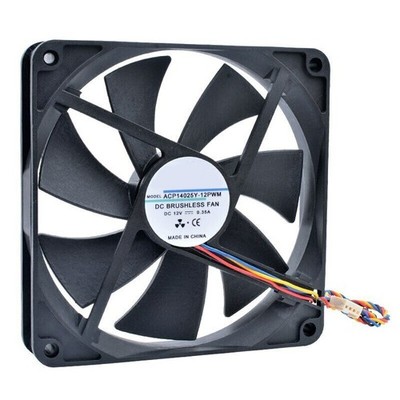 ACP14025Y-12PWM  140x140x25mm DC12V 0.35A 4pin pwm cooling fan