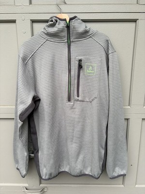Bataleon Men s Hooded Full Zip Fleece Jacket Gray Nice Snowboard Medium