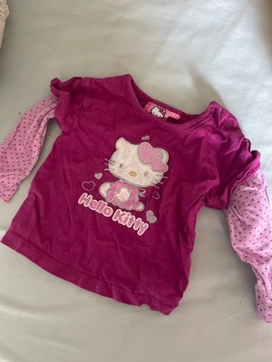hello kitty vintage oberteil baby grösse 62 lila rosa