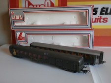 Voitures Voyageurs Trix Western Germany SBB CFF 2ème Classe - Éclairage Intérieur, Orange
