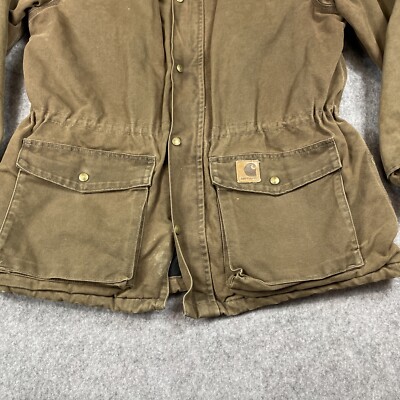 Vintage Carhartt Chore Coat Duck Canvas Jacket Mens XL/XXL