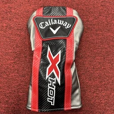 Callaway XHOT driver head cover mens golf fast ship silver red