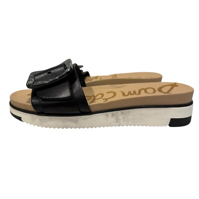 s-l400.jpg NEW SAM EDELMAN women\'s ariane slide sandal in black main image 0