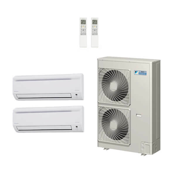 24,000 Btu 18.8 Seer Daikin 2-Zone Mini Split Heat Pump System 12-12 | eBay