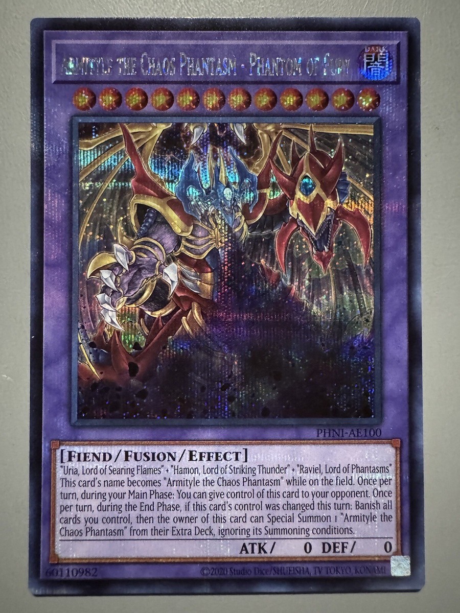 YUGIOH ARMITYLE THE CHAOS PHANTASM PHANTOM FURY ASIA ENGLISH PHNI