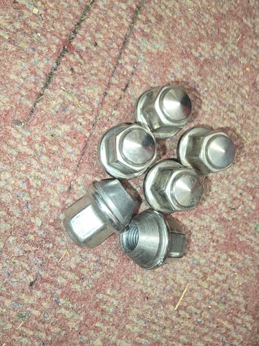 12 x Ford Solid OE Nut M12x1.5 19mm Original Alloy Wheel Nuts Silver ranger etc - Picture 2 of 4