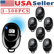 Camera Shutter Wireless Bluetooth Button Remote Control for Android Apple Lot