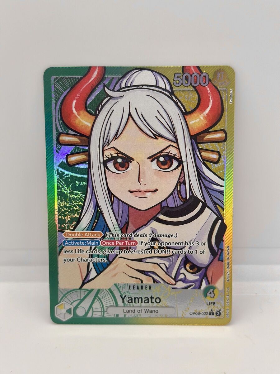 ONE PIECE WINGS OF THE CAPTAIN YAMATO ALT ART LEADER CARD ONE PIECE WINGS OF THE CAPTAIN YAMATO ALT ART LEADER CARD