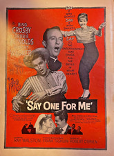1959 Vintage Magazine Advertisement Say One For Me Bing Crosby Debbie Reynolds
