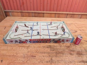 Old Vintage Table Hockey Game Power Play Eagle Toys Limited Made