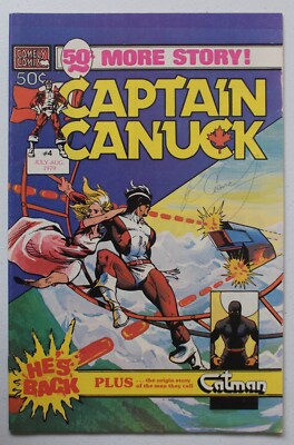 CAPTAIN CANUCK #4 1st Mr Gold Freeman Dave Sim 1979 Richard Comely AUTOGRAPH VF