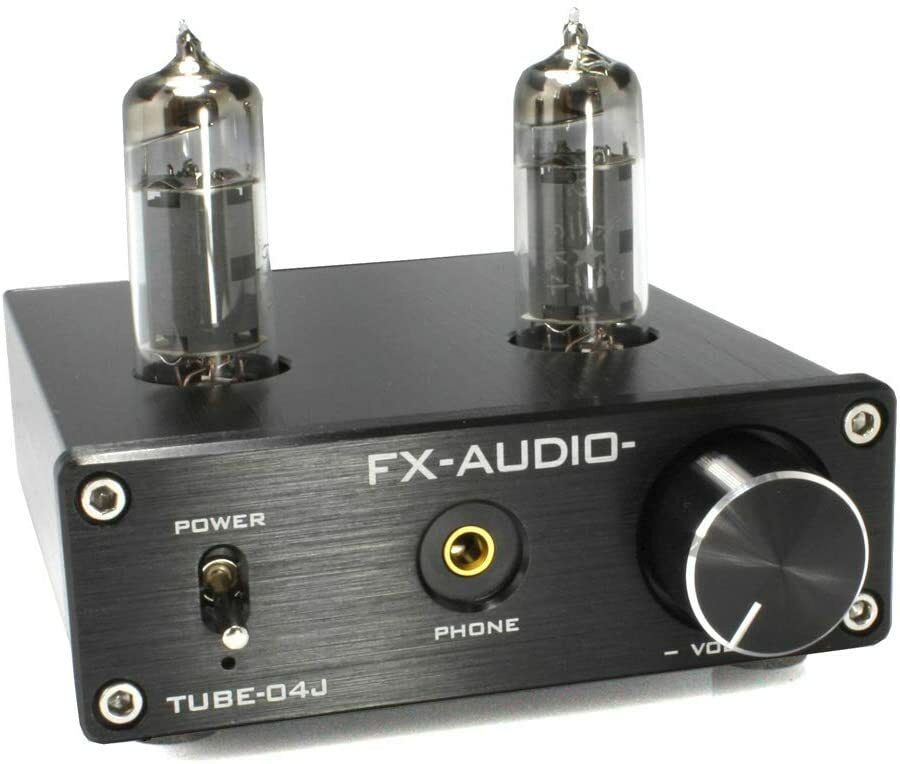 超美品【電源アダプター付き】FX-AUDIO TUBE 04J FX AUDIO TUBE-04J+ Vacuum Tube Hybrid Main Preamp Digital