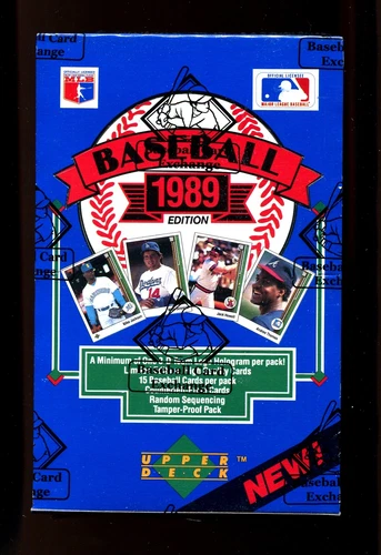 1989 Upper Deck Low Series Wax Box BBCE FASC From a Sealed Case Ken Griffey Jr