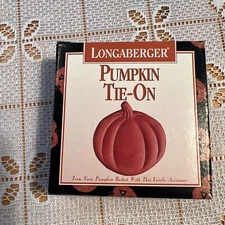 Longaberger Terra Cotta Pumpkin Tie-On