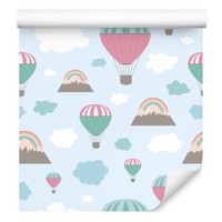 10M Vlies Tapeten Rollen Kinderzimmer Regenbogen Luftballons Wolken Natur Xxl 34