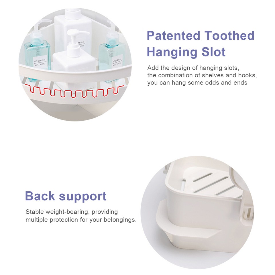 Kitchen Corner Shelf Room Storage Rack Duty Bathroom Corner Shelf for