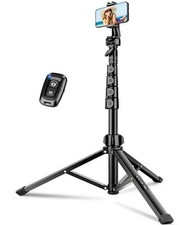 Phone Tripod 72" Camera Stand Tripod For Phone Stable Cell Phone Tripod With Rem