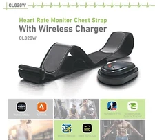 FITCENT Wireless Rechargeable 5.3 Khz ANT+ Bluetooth Chest Heart Rate Monitor
