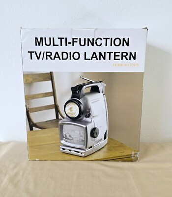 Vtg Home Accents-Multi-Function TV/Radio Lantern Model LT631D New in Box NOS NIB