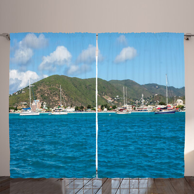 Niederländisch Rustikale Gardine Küste von Sint Marteen Insel