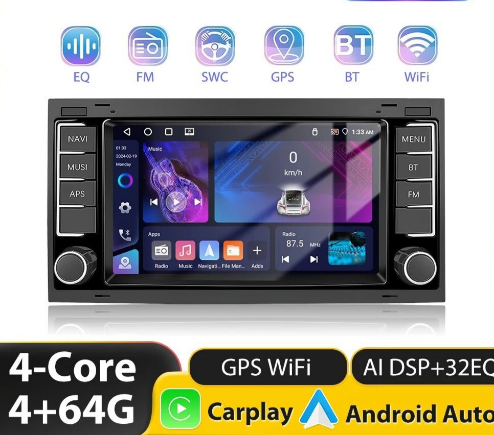 Autoradio GPS Android 13 pour remplacer l'écran d'origine Touareg