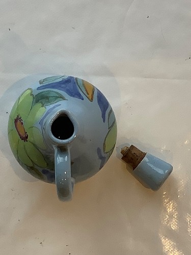 Buchan Keramik Essigkanne - blaues Blumendesign - Bild 5 von 7