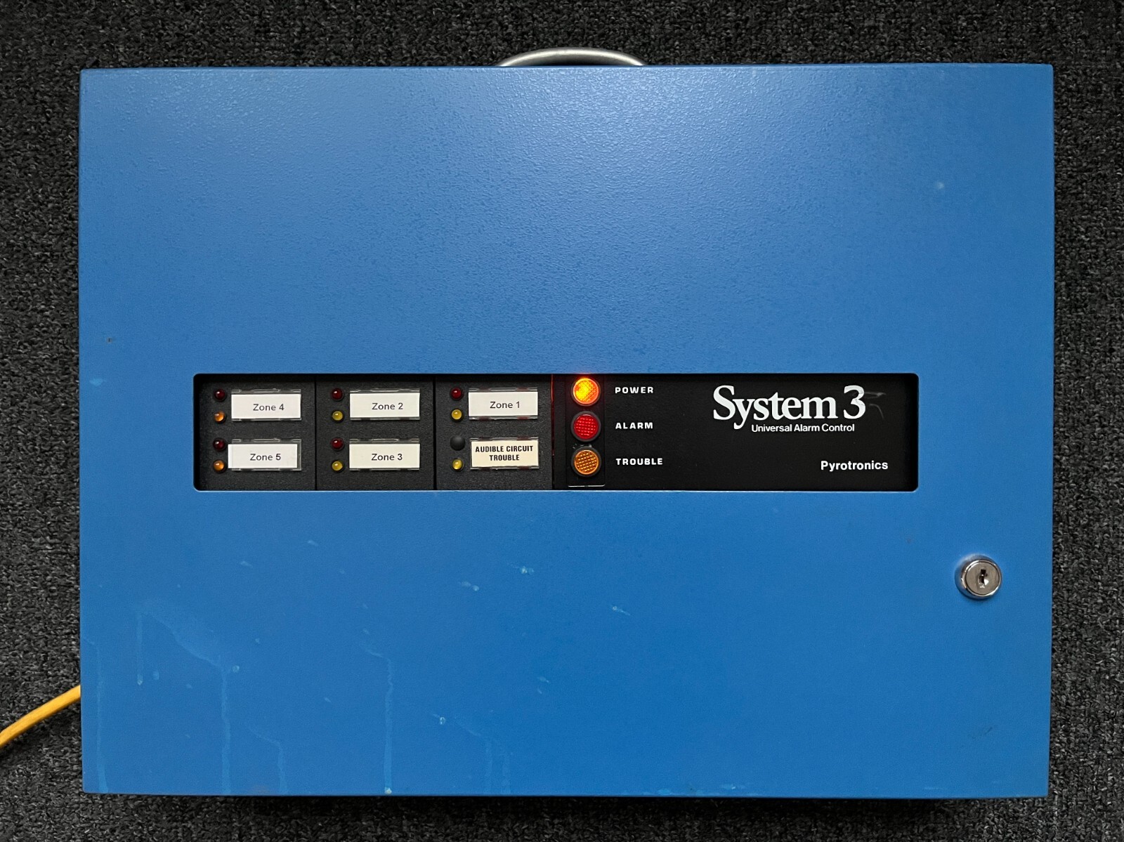 Cerberus Pyrotronics System 3 Fire Alarm Control Panel COMPLETE USED TESTED RARE