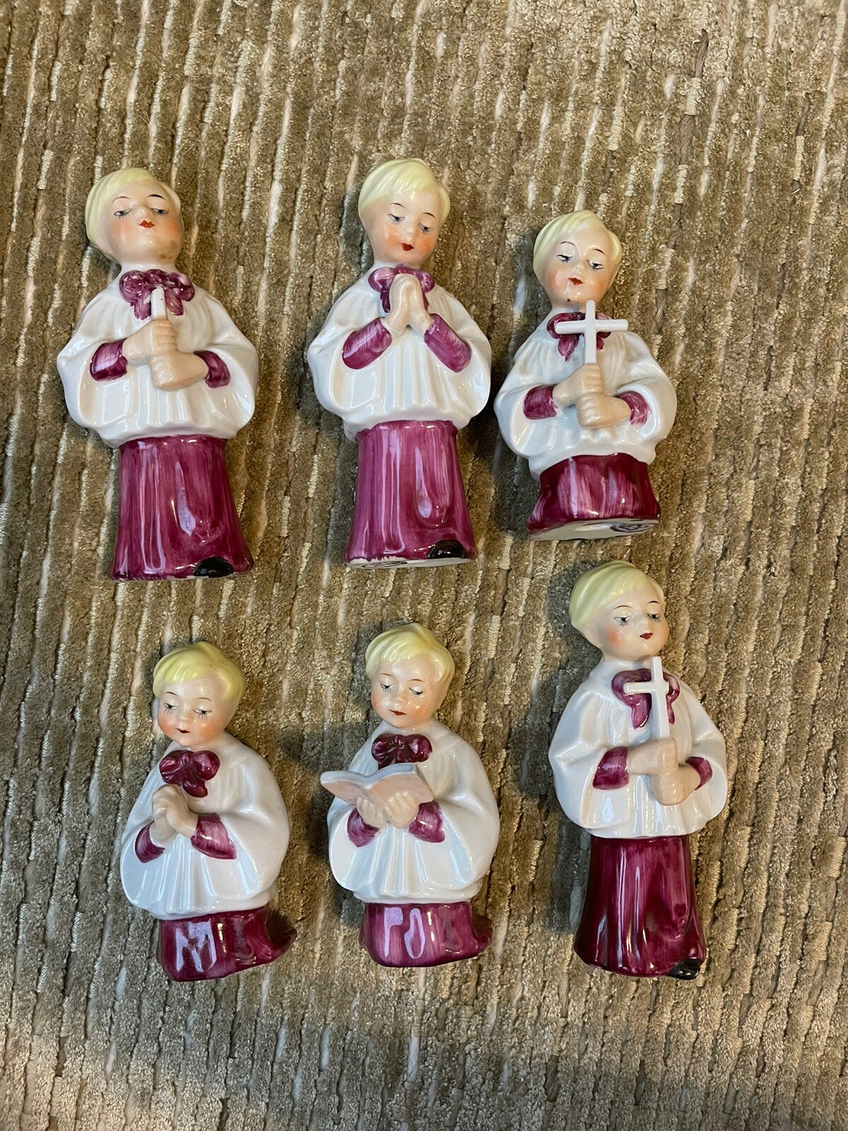vintage christmas choir figurines eBay
