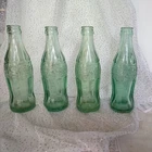 4 Vintage Atlanta GA coca-cola coke bottles pat  D-105529 6 oz 1945 1946-7