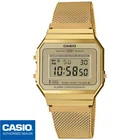 CASIO A700WEMG-9AEF⎪A700WEMG-9A⎪Original⎪Vintage ICONIC⎪Gold⎪MILANESE