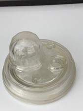 Antique Mucilage Turtle/Igloo Hand Blown Glass Patented, Pontil Mark (e441)