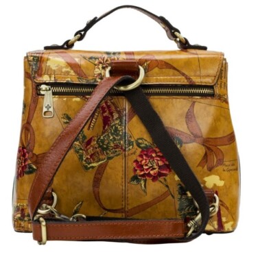 Patricia Nash Sinclair Leather Convertible Backpack Bag-My 