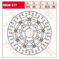 Bremsscheibe Schwimmend MSW217 FüR Suzuki Motorrad
