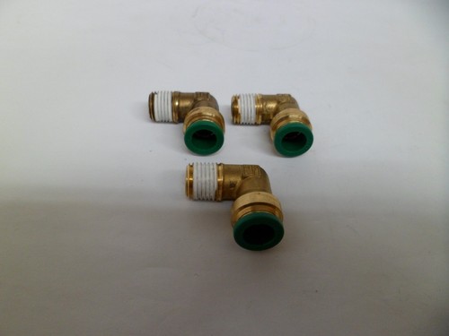 PARKER PRESTOLOK 3/8" TUBE X 1/4" NPT. ELBOW LOT OF 3 NOS Free ship USA - Picture 2 of 2
