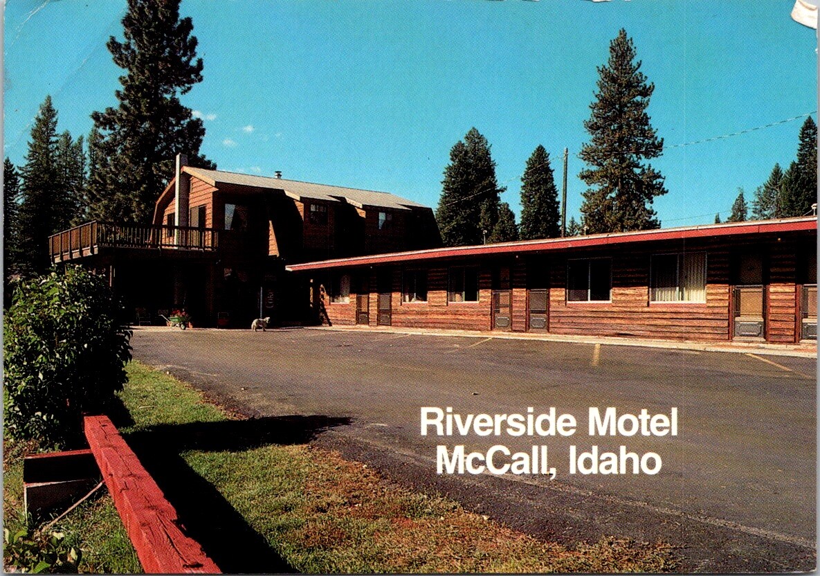 Vintage Postcard Riverside Motel And Condos McCall Idaho Payette Lake Unposted eBay