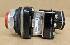Allen Bradley 800T-XT Contact Block w/ 800T-B Push Button Red