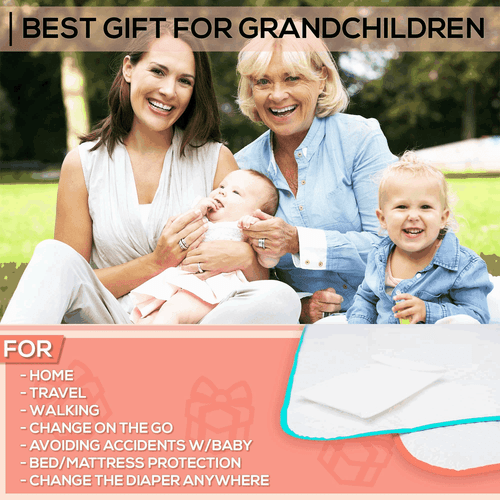 Portable Changing Pad Large Size 25.5”x31.5” Pack of 2 Vinyl Waterproof - Picture 4 of 9