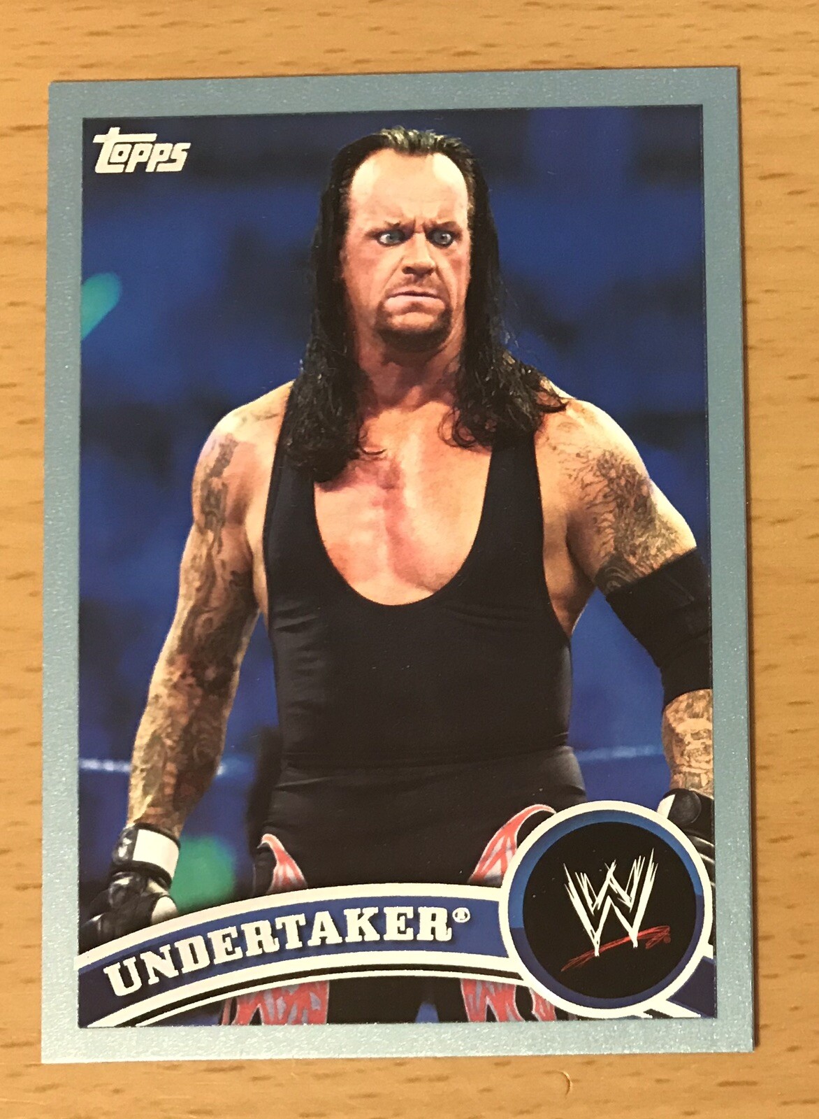 2011 TOPPS WWE BLUE THE UNDERTAKER #1498/2011 WRESTLEMANIA XXVIII WWF WCW