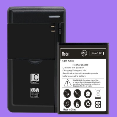 Long Lifespan 2200mAh Standard Battery Charger f Alcatel OneTouch Elevate 5017B