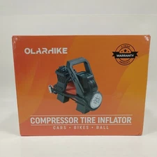 OlarHike Tire Inflator Compressor, 100 Psi Pump with LED Light and accessories