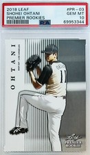 2018 Leaf Premier Rookies Shohei Ohtani RC Rookie  Card #PR-03 PSA 10 💎