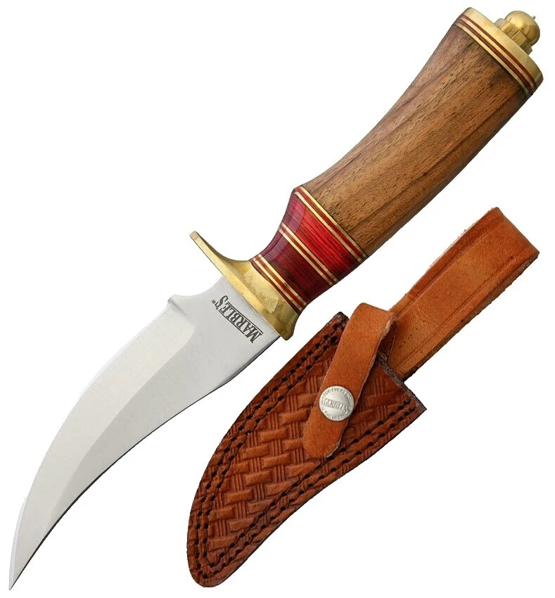 Brass Handle Right-Handed Collectible Fixed Blade Knives