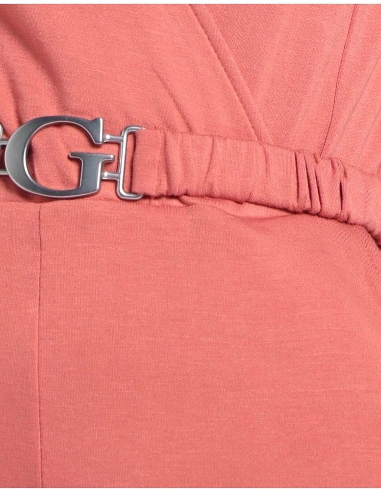 GUESS MONO MAMELUCO MALVA ÓXIDO ROSA PASTEL BEIGE POLAR XS X-PEQUEÑO USADO UNA VEZ Foto 4 de 4