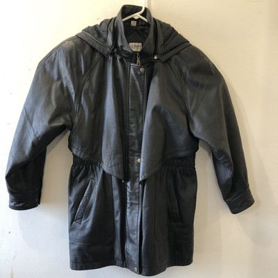 liz baker essentials leather coat