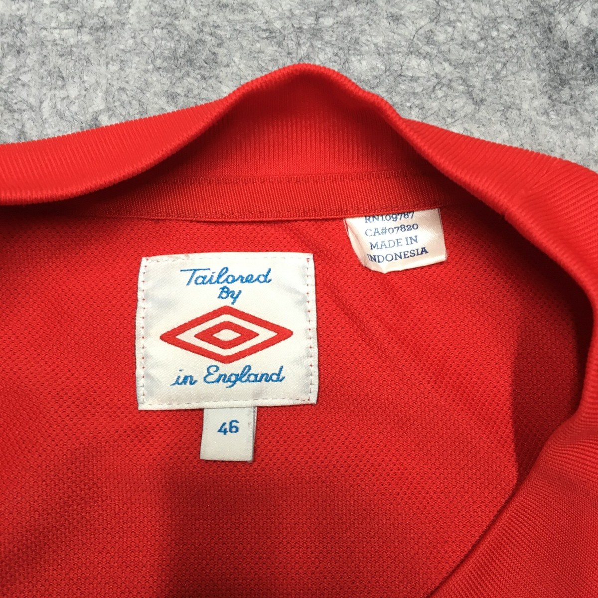 Umbro England National Team Jersey Men 46 Red Home Retro