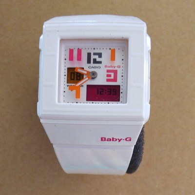 CASIO Baby-G WR10BAR BGA-200PD Shock Resist White Watch | eBay