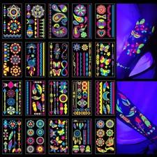TATUWST Glow in the Dark Tattoos 172 PCS Glow in the Dark Party Supplies