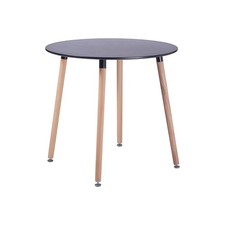 Image of Round Dining Room Table Design Kitchen Table Scandinavian Dining Table MDF with 4 Buc...
