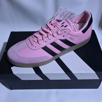 NEW Adidas Messi Samba Pink Shoes size M 9.5 W 11